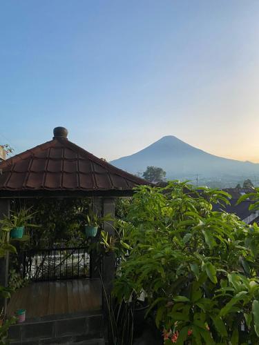 Pemandangan gunung umum atau pemandangan gunung yang diambil dari homestay