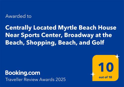 Centrally Located Myrtle Beach House Near Sports Center, Broadway at the Beach, Shopping, Beach, and Golf photo 8