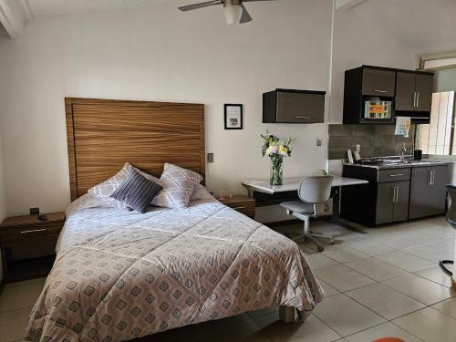 Postel nebo postele na pokoji v ubytování Habitación 3 CHAPALA
