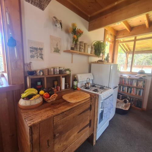 Una cocina o zona de cocina en Secret Forest Cabin