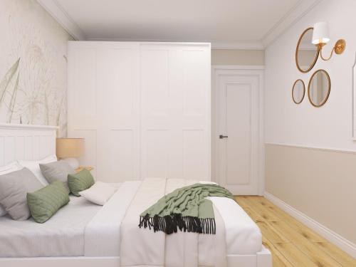 Postel nebo postele na pokoji v ubytování Cosy Space Apartment
