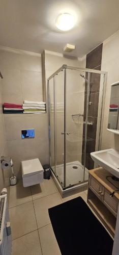 Salle de bains dans l'établissement Vienna Airport Residences