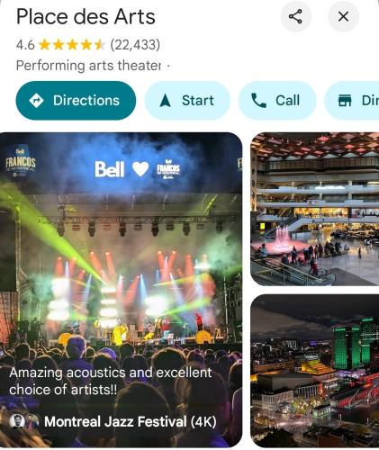 a collage of pictures of a concert and a screenshot of a website at #2 - Big Loft - Plaza St-hubert in Montréal