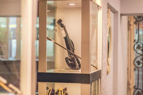 Koupelna v ubytování Maestro Hotel
