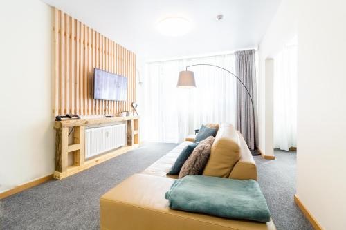 TV/trung tâm giải trí tại City Center Studio W-Parking and Terrace, By Cohost