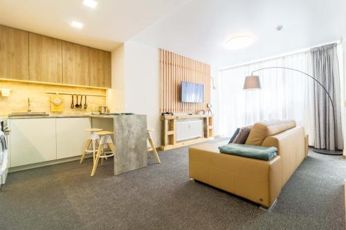 Nhà bếp/bếp nhỏ tại City Center Studio W-Parking and Terrace, By Cohost