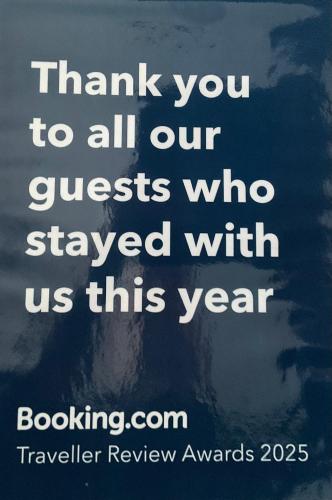 a thank you to all our guests who stayed with us this year poster at Park View in Chester