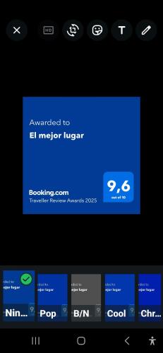 a screenshot of a cell phone screen with a website at El mejor lugar in Gualeguaychú