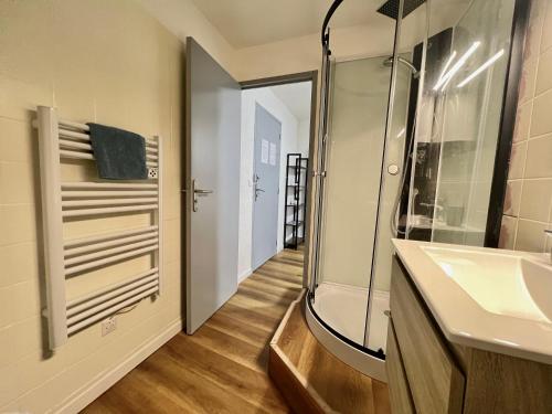 Ένα μπάνιο στο Les 4 Appartements au cœur de Châtellerault