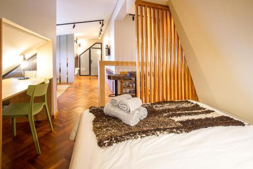 Кровать или кровати в номере Patagonia Vista Studio