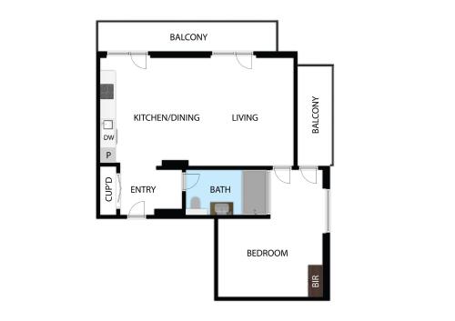 a floor plan of a house at PitzPlus Appartements in Sankt Leonhard im Pitztal