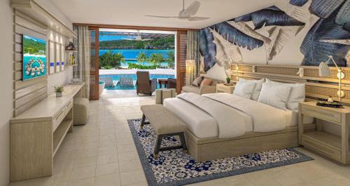Sandals Royal Curacao All Inclusive Couples Onlyにあるベッド