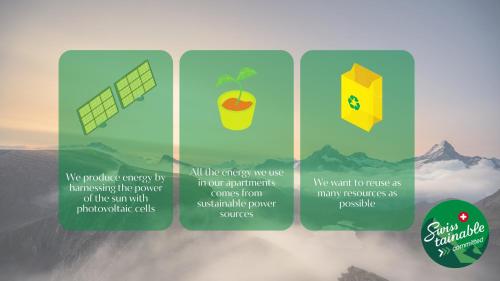 a screenshot of four different screens with differentographics at Minze in Interlaken
