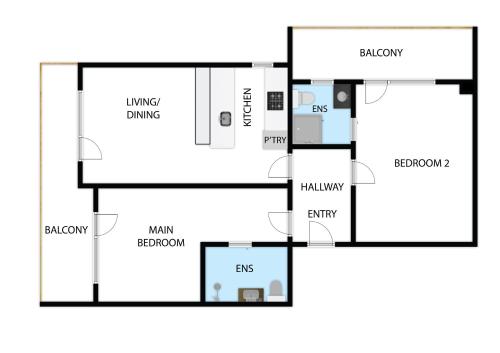a floor plan of a house with at Haus Moritz in Oetz