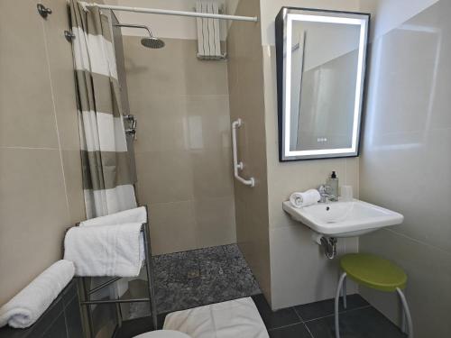 Koupelna v ubytování Hotel Spiaggia Marconi