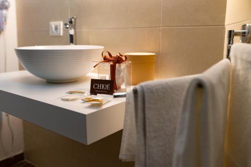 Koupelna v ubytování Chloè B&B