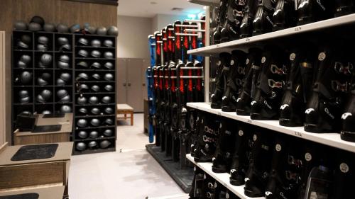 a room filled with lots of bottles of wine at Doubletree By Hilton Kars Sarikamis in Sarıkamıs
