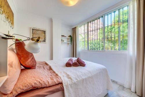 Postel nebo postele na pokoji v ubytování Apartamento Paradiso Marbella