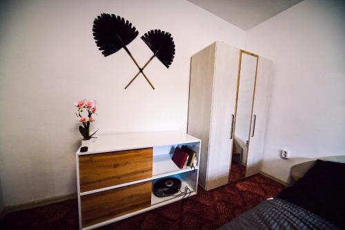 Postel nebo postele na pokoji v ubytování Апартамент Япония