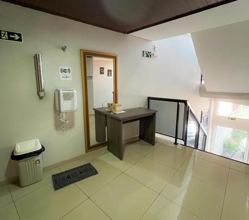 Koupelna v ubytování Hotel ROF