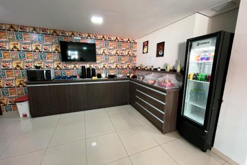 Kuchyň nebo kuchyňský kout v ubytování Hotel ROF