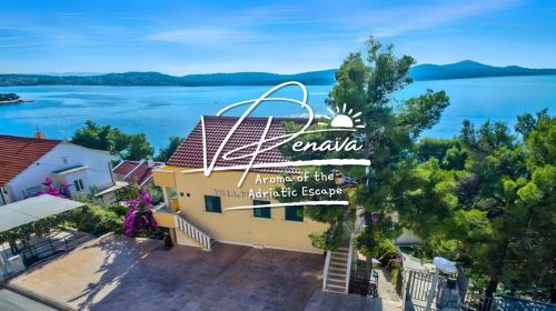 anka inn and the midnight side resort with a view of the lake at Villa Penava, private beach, pool and 7min to Trogir in Trogir