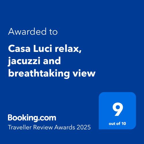 a screenshot of a cell phone with the text wanted to casa luaz at Casa Luci relax, jacuzzi and breathtaking view in Praiano