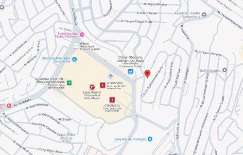 a map of the city of philadelphia with attractions at Condomínio Residencial Vitória 3 in Sao Paulo
