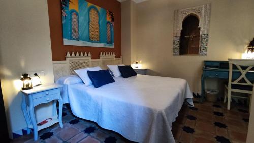 Una cama o camas en una habitación de La Esperanza