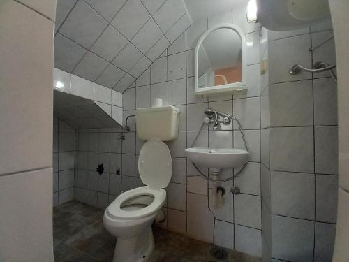 Et badeværelse på Apartmani Todorović