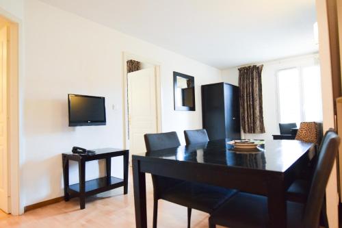 Μια τηλεόραση ή/και κέντρο ψυχαγωγίας στο Residhotel Mulhouse Centre