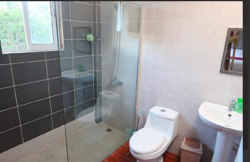 Koupelna v ubytování Vista Montaña Jimenoa De La Rosa