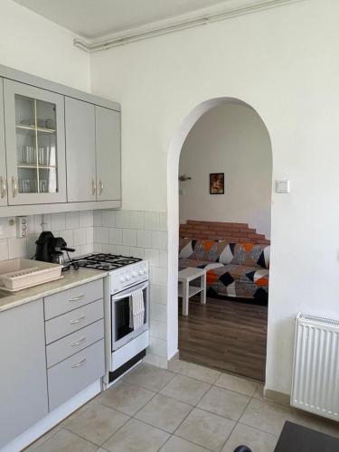 Kuchyňa alebo kuchynka v ubytovaní Harmath-Szabó Apartman