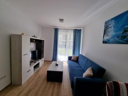 Μια τηλεόραση ή/και κέντρο ψυχαγωγίας στο Blue Moon Apartment CAD