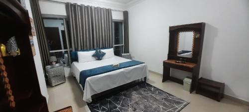 Postel nebo postele na pokoji v ubytování Beach Side Private Room near Expo Center Sharjah