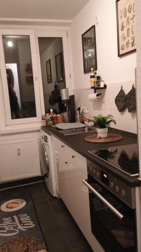 Η κουζίνα ή μικρή κουζίνα στο Ferien Appartment Erholung