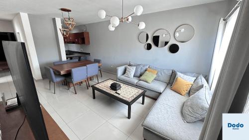 O bucătărie sau chicinetă la Departamentos en el centro de Mazatlán