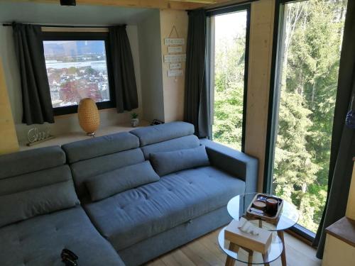 Χώρος καθιστικού στο Tiny House im Grünen