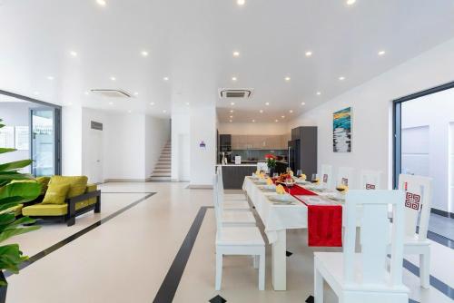 Χώρος καθιστικού στο Huyền Sâm Villa