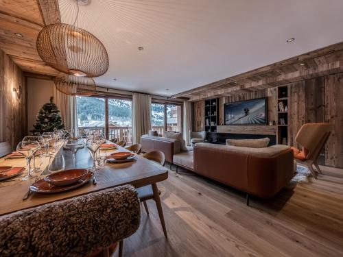Appartement de luxe, 3 chambres, cheminée, conciergerie 5*, ski room, non-fumeur - FR-1-613-124