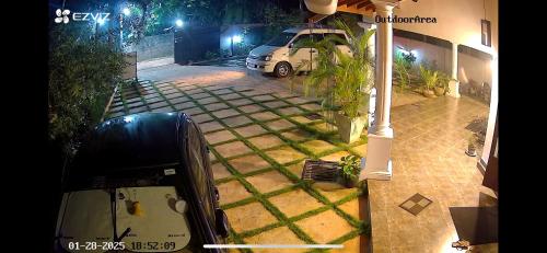 an aerial view of a car parked in a driveway at Marigold Negombo in Negombo