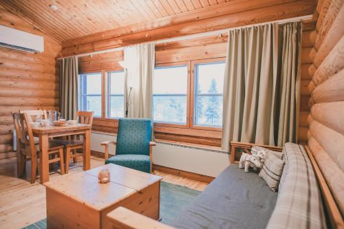 Χώρος καθιστικού στο Fell Centre Kiilopää, Cabins