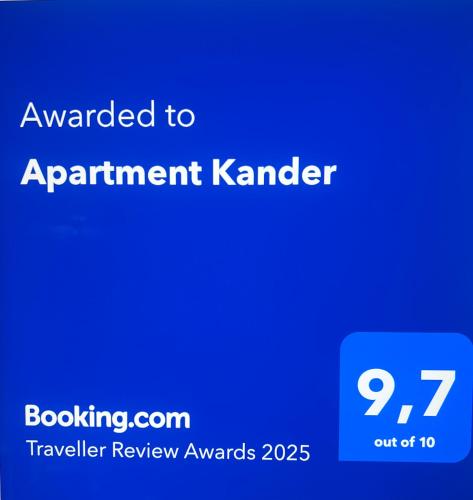 Certifikát, hodnocení, plakát nebo jiný dokument vystavený v ubytování Apartment Kander 140 m2 mit Massagesessel