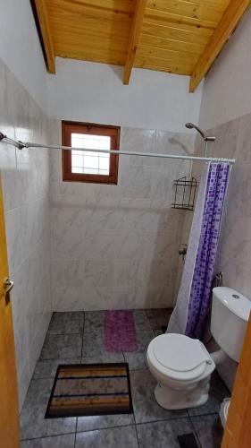 Koupelna v ubytování Cabaña Los Lapachos