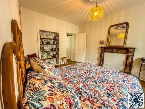 Posteľ alebo postele v izbe v ubytovaní Appartement Le A à Baccarat
