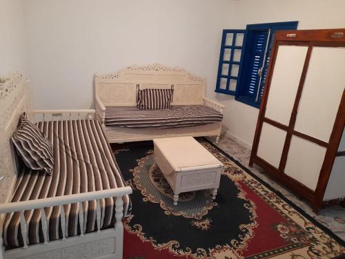 Χώρος καθιστικού στο Hergla duplex charmant