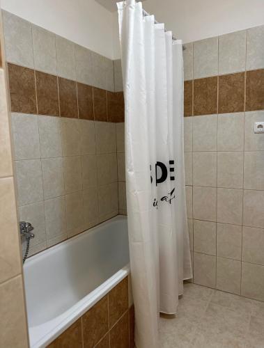 Ένα μπάνιο στο Galagonyás Apartman Esztergom