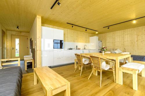 Una cocina o cocineta en Chalet an der Lofer