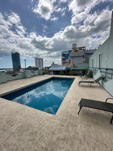 Bazén v ubytování HOTEL 2 Mares PANAMA nebo v jeho okolí
