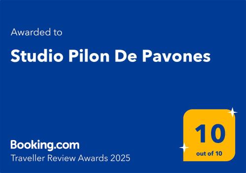 Certifikát, hodnocení, plakát nebo jiný dokument vystavený v ubytování Studio Pilon De Pavones